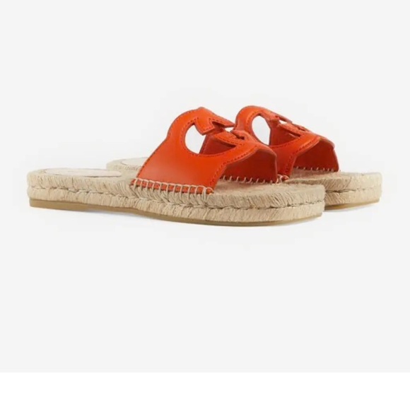 NEW IN BOX. Orange Gucci Espadrilles Slides Summer sandals - Picture 2 of 4